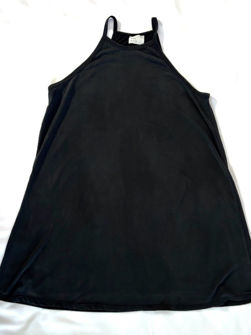 Dee Elly High Neck Sleeveless Black Tank Dress Size XXS